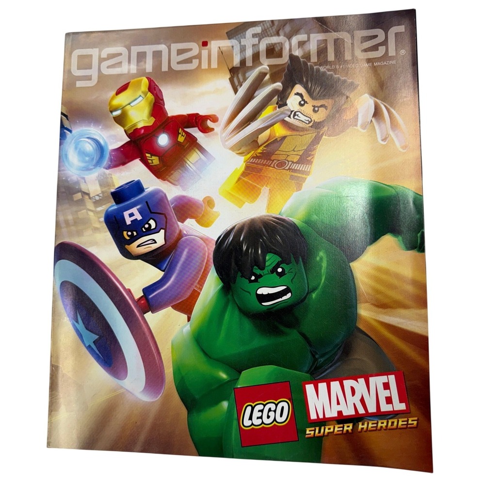 Game Informer Magazine LEGO Marvel Super Heroes Cover Iron Man Hulk Wolverine
